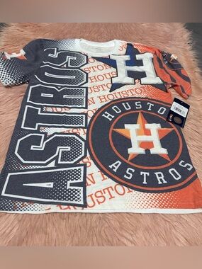 Genuine Merchandise Houston Astros Short Sleeve Tee - Navy, Orange, White